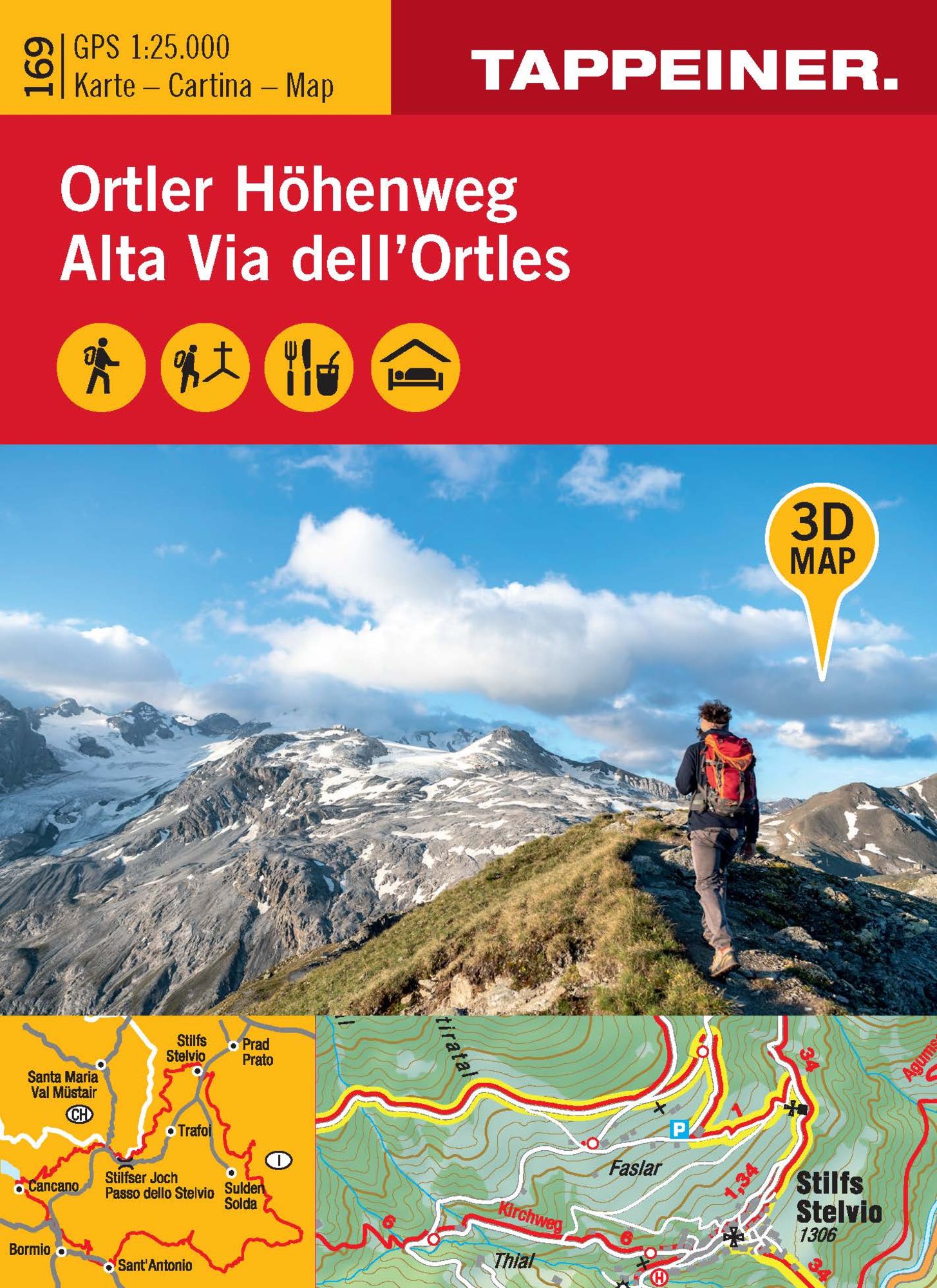 3D Wanderkarte Ortler Höhenweg Buch Thalia