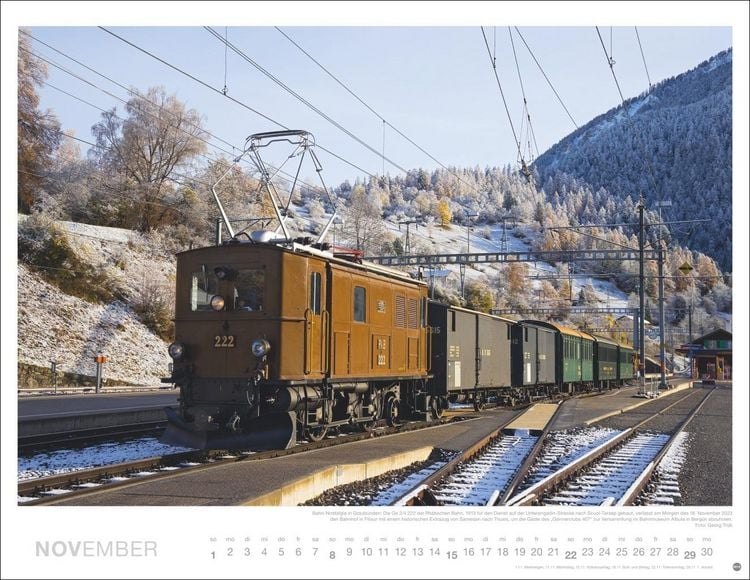 Eisenbahn Romantik Posterkalender 2026 Athesia Thalia