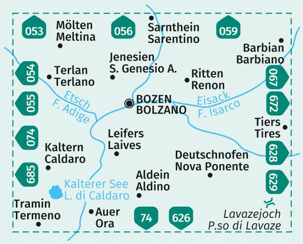 KOMPASS Wanderkarte 154 Bozen Und Umgebung Bolzano E Dintorni 1 25 000