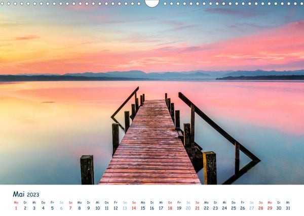 Zen Am See Wandkalender 2023 DIN A3 Quer Wandkalender