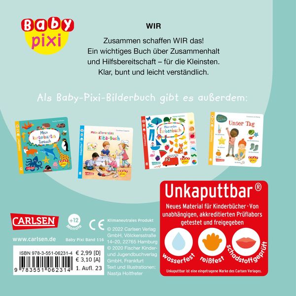 Baby Pixi Unkaputtbar Wir Von Nastja Holtfreter Buch