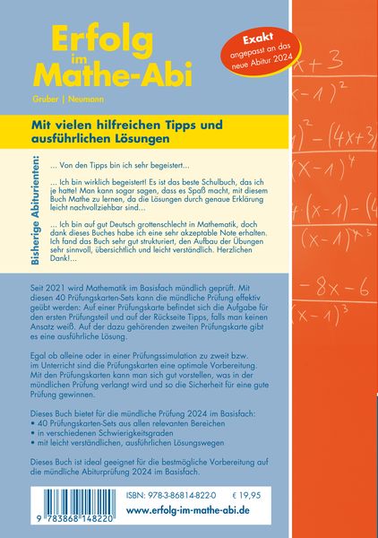 Erfolg im Mathe Abi 2024 Mündliche Prüfung Basisfach Baden Württemberg