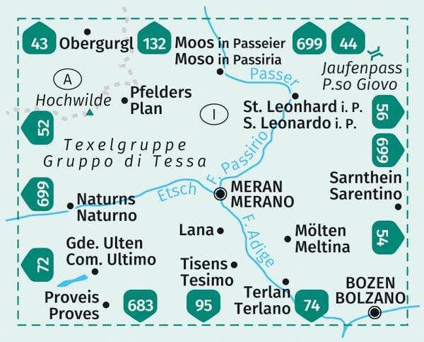 KOMPASS Wanderkarte 53 Meran Und Umgebung Merano E Dintorni 1 50 000