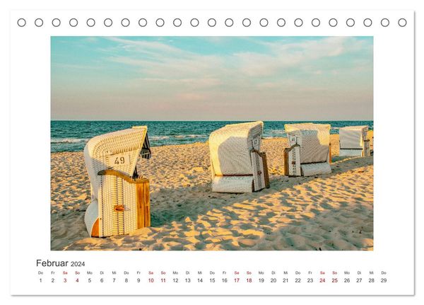 Usedom Ein Traumreiseziel Tischkalender Din A Quer Calvendo