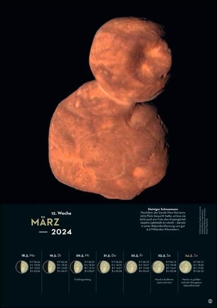 Kosmos Himmelsjahr Wochenkalender 2024 Ein Best Of Faszinierender