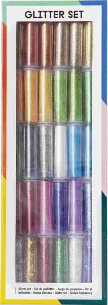 Folia Glitter Set Dosen Dekomaterial Schneiden Kleben