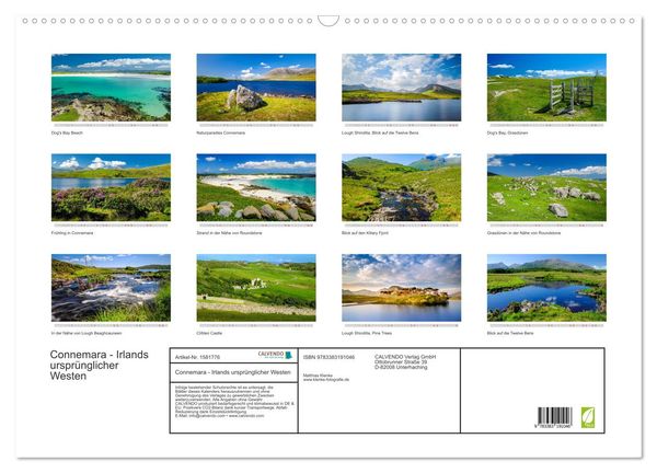 Connemara Irlands Urspr Nglicher Westen Wandkalender Din A