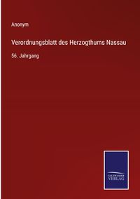 Verordnungsblatt Des Herzogthums Nassau Online Kaufen