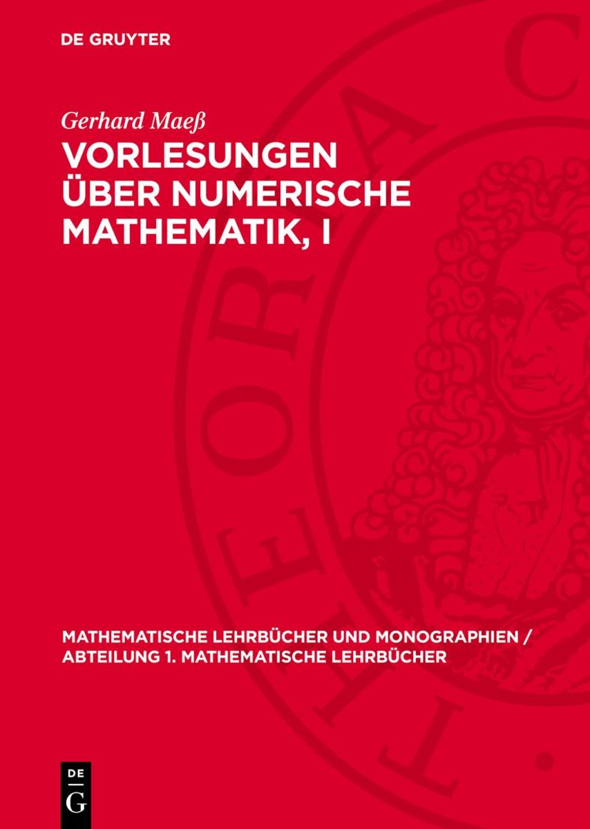 Vorlesungen über numerische Mathematik I online kaufen Thalia