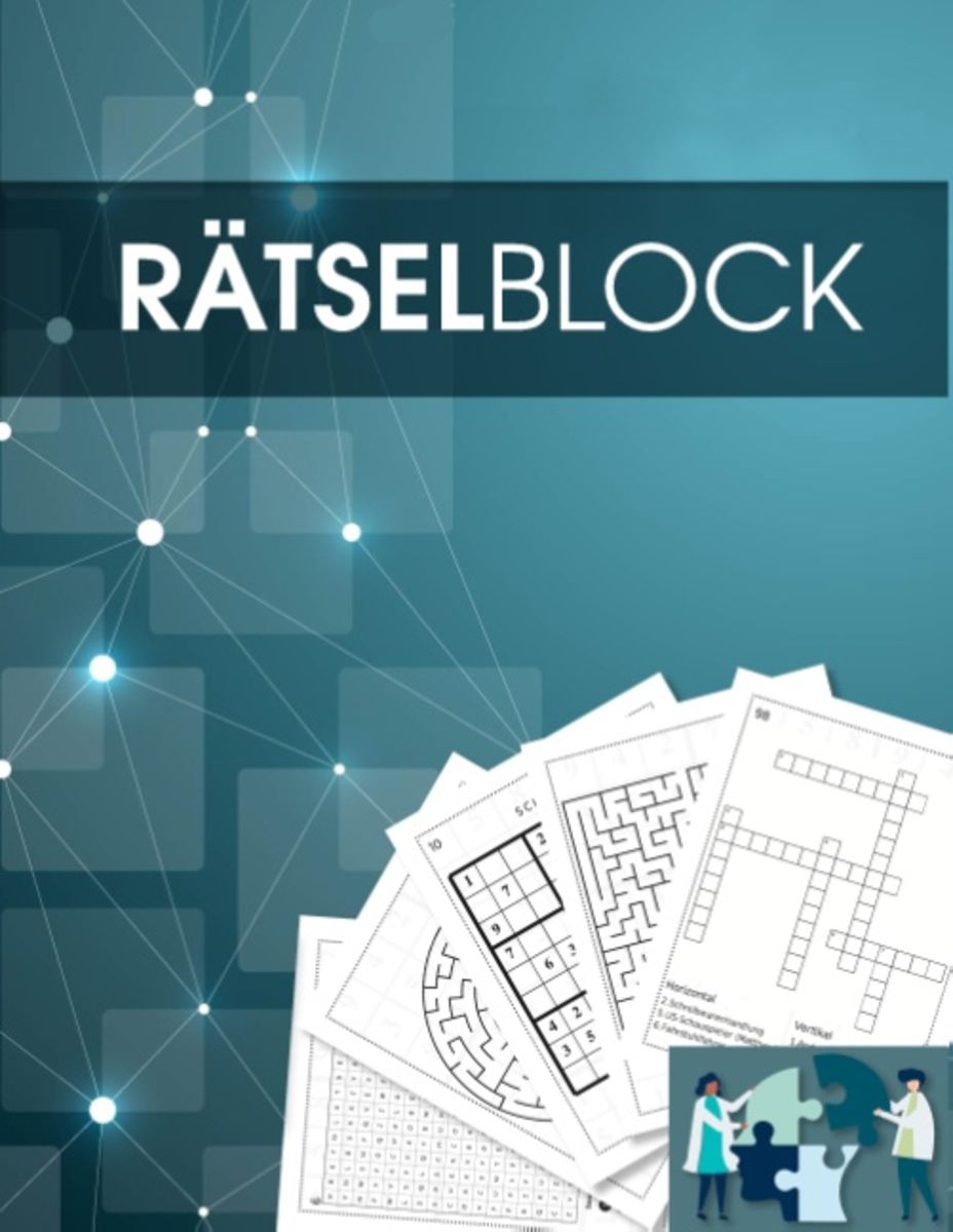 Rätselbuch und Rätselblock für Erwachsene und Senioren Sudoku