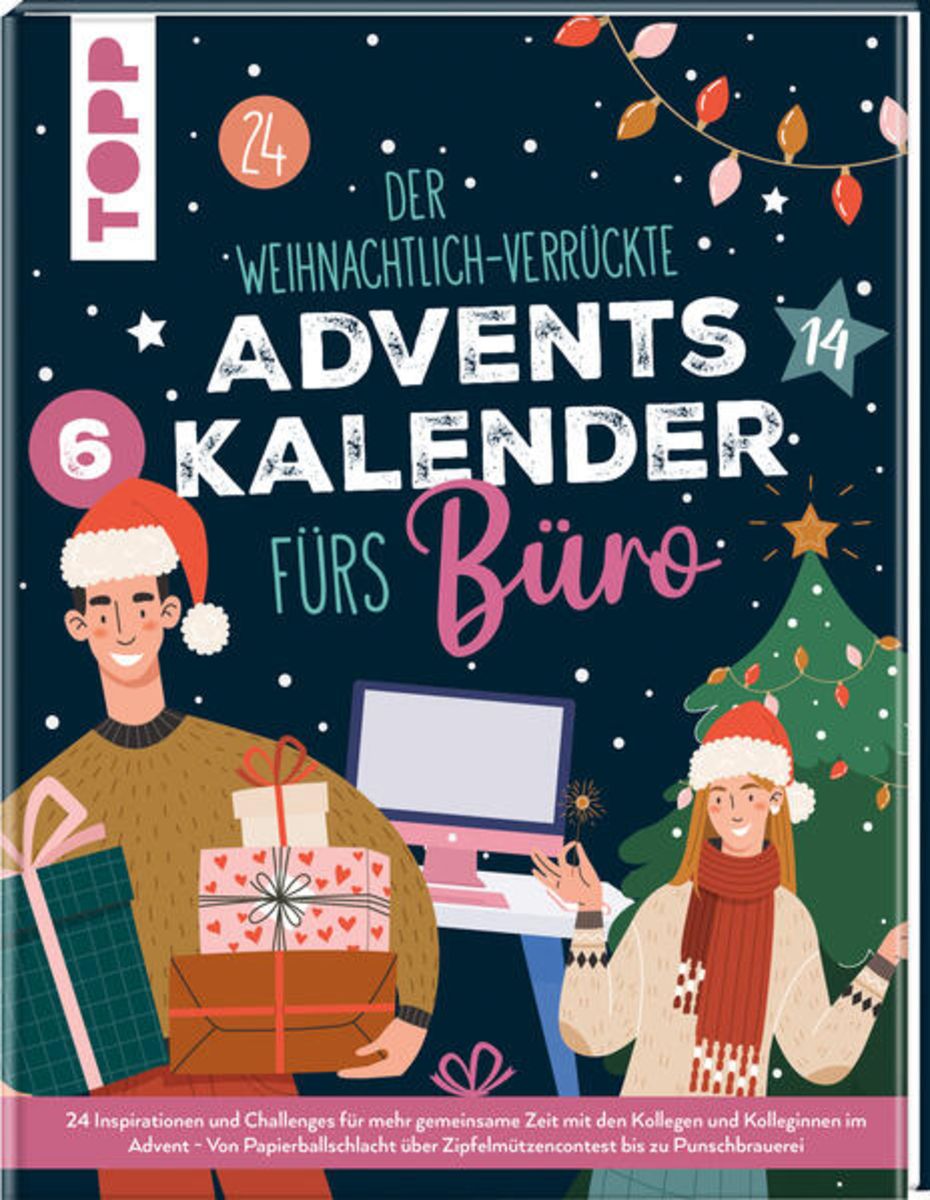 Der weihnachtlich verrückte Adventskalender fürs Büro von Buch