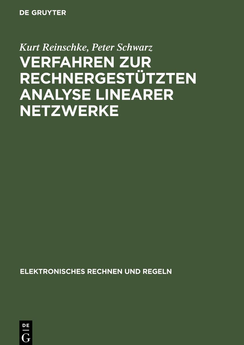 Verfahren zur rechnergestützten Analyse linearer Netzwerke online