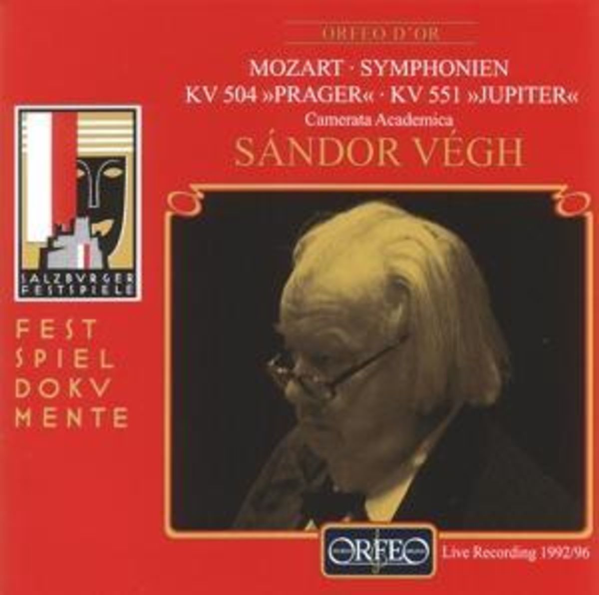 Mozart Sinfonien KV 504 Prager KV 551 Jupiter Von Sandor Vegh Auf