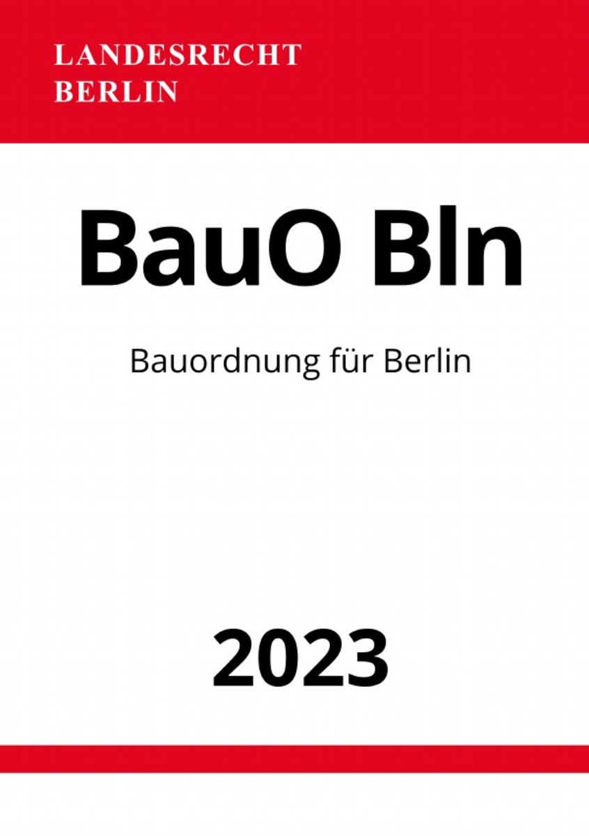 Bauordnung F R Berlin Bauo Bln Online Kaufen