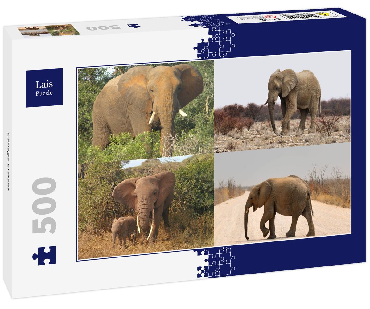 Lais Puzzle Collage Elefant 500 Teile Kaufen Spielwaren