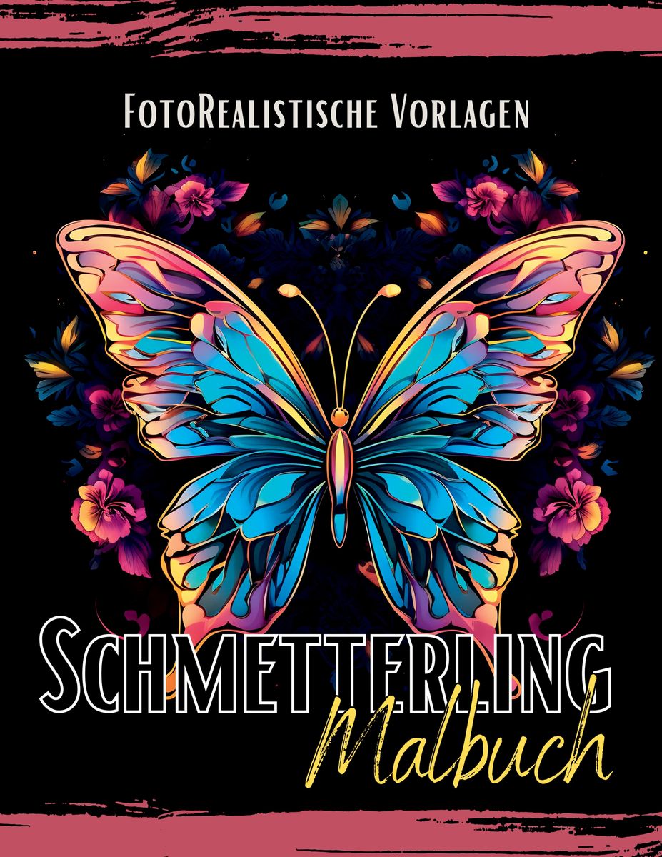 Schmetterling Malbuch Fotorealistisch Von Lucys Schwarze