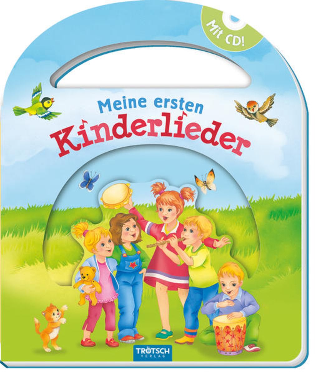 Tr Tsch Pappenbuch Mit Henkel Und Cd Meine Ersten Kinderlieder Von