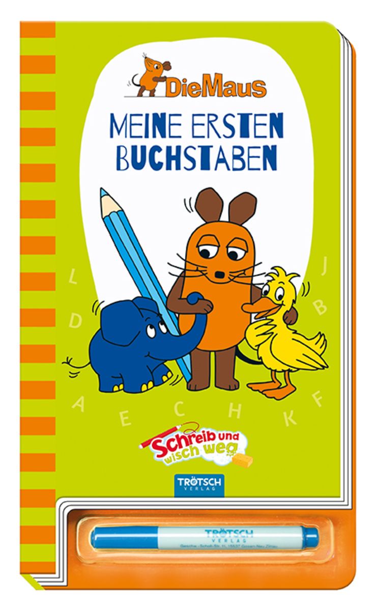 Trötsch Maus Schreib und wisch weg Buchstaben Grundschule