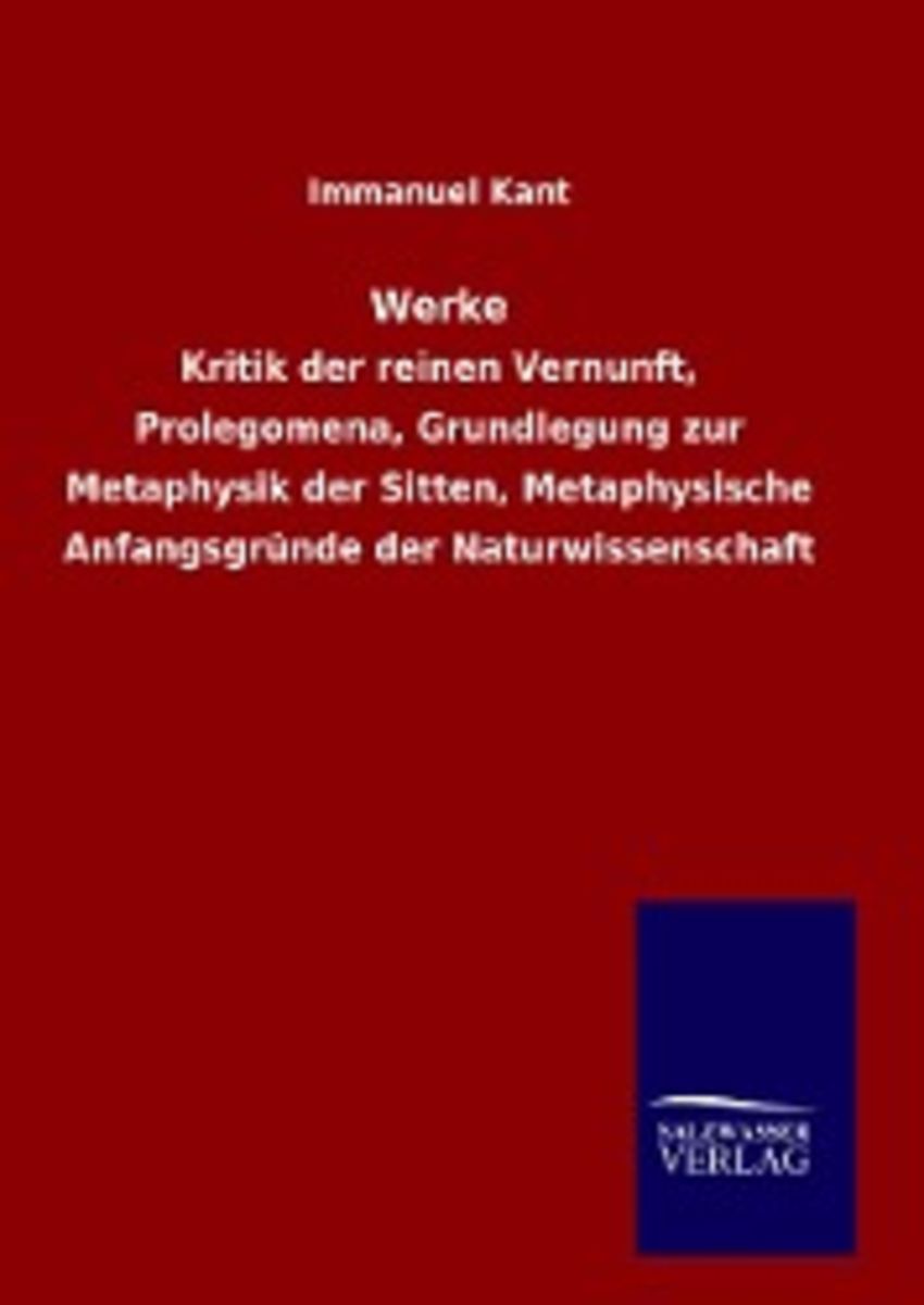 Werke Von Immanuel Kant Buch 978 3 8460 9691 8