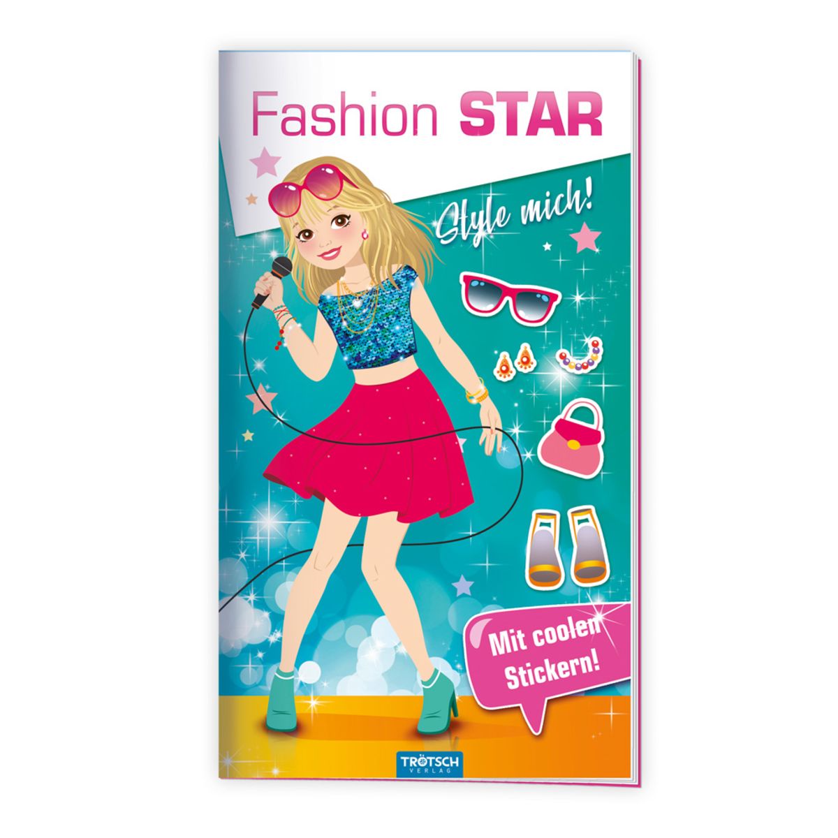 Tr Tsch Malbuch Stickermalbuch Fashion Star Popstar Von Buch