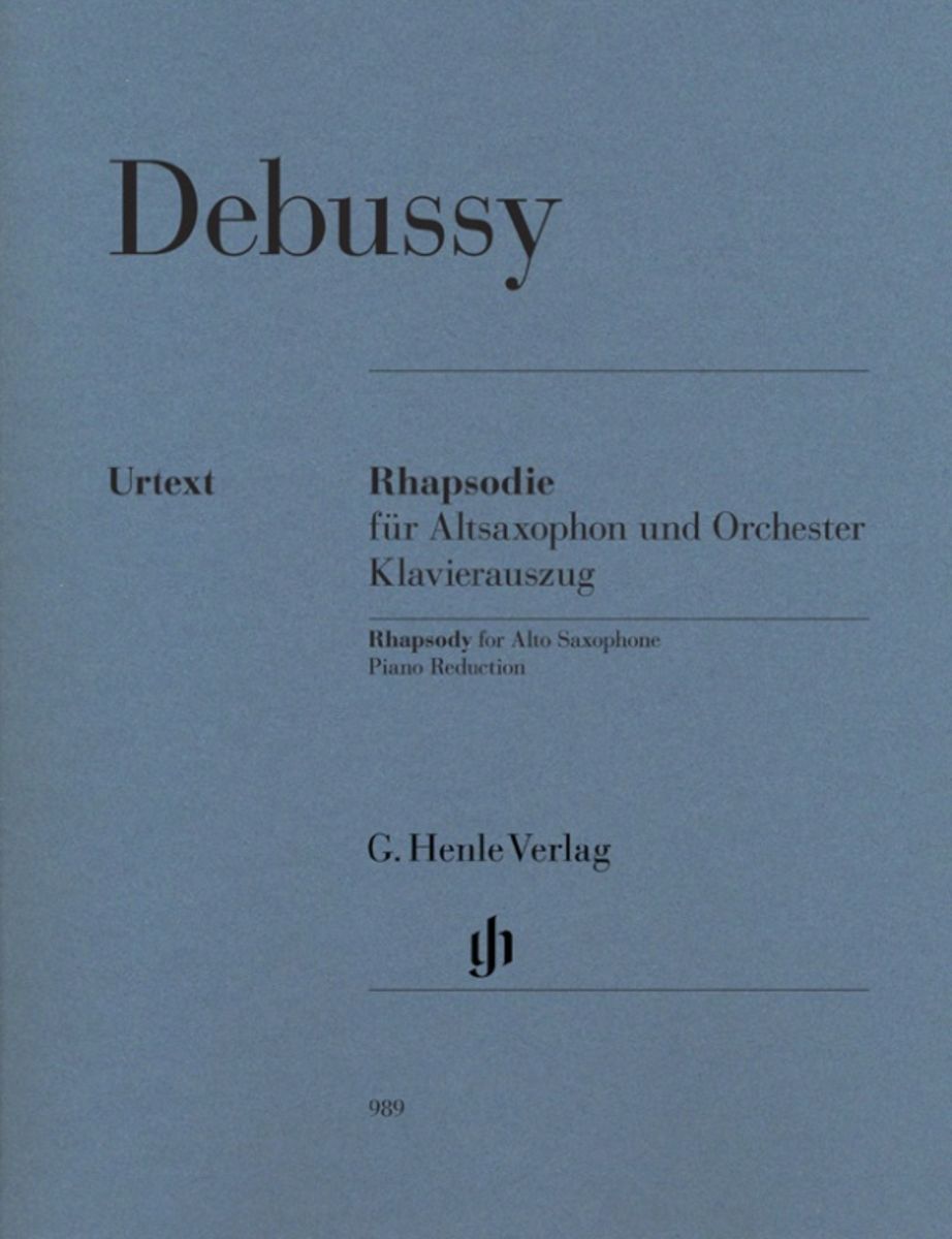 Claude Debussy Rhapsodie für Altsaxophon und Orchester von Claude