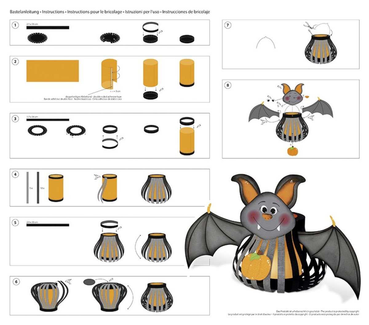 Ursus Laternenzeit Laternen Bastelset Fledermaus Bastel Sets