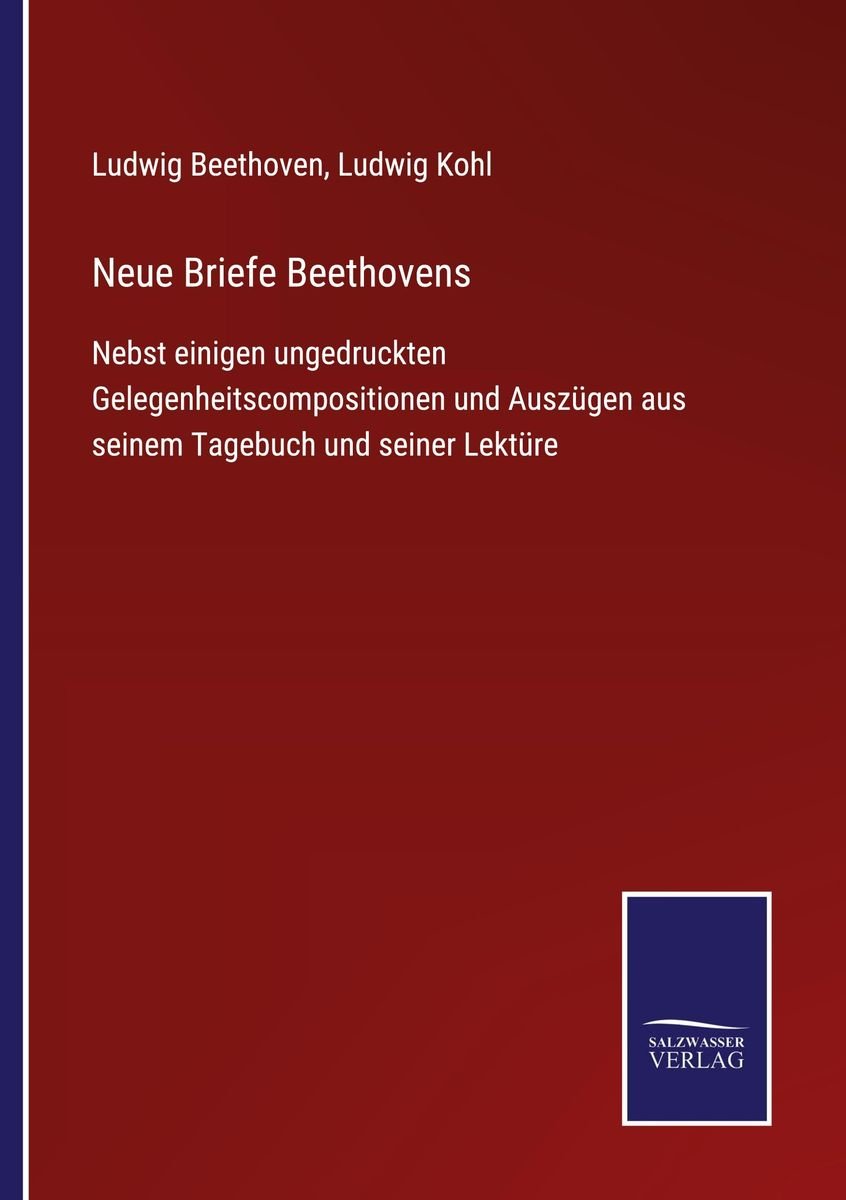 Neue Briefe Beethovens Online Kaufen