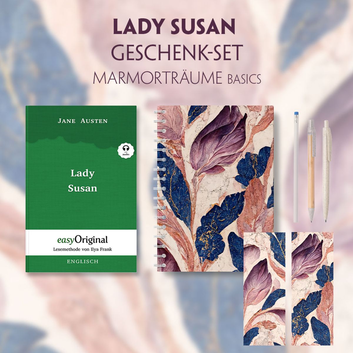 Lady Susan Geschenkset Hardcover Audio Online Marmorträume