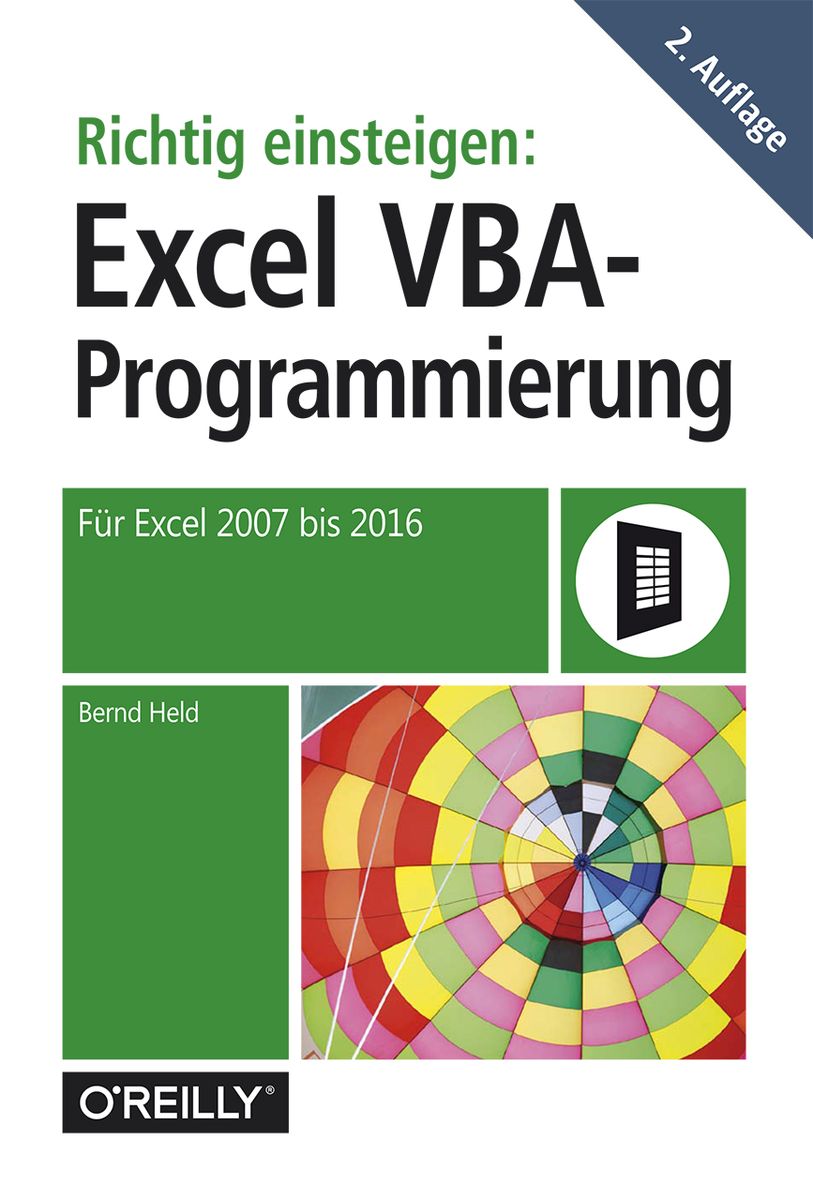 Richtig Einsteigen Excel Vba Programmierung Von Bernd Held Buch