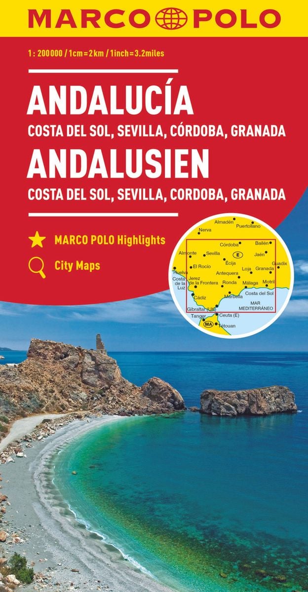 MARCO POLO Regionalkarte Andalusien Costa Del Sol 1 200 000 Von