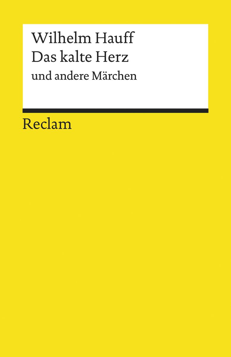 Das Kalte Herz Und Andere M Rchen Von Wilhelm Hauff Buch