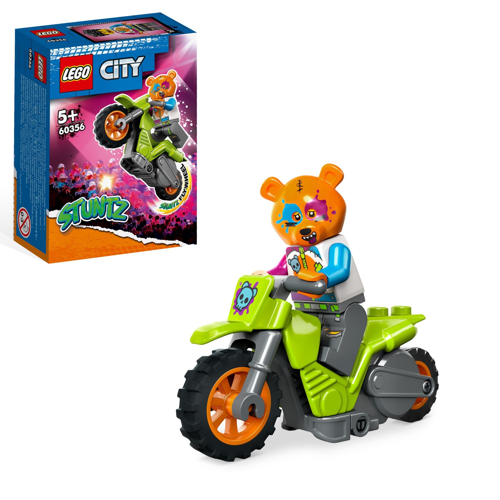 Klassiker aus 2024 LEGO City Stuntz 60356 Bären-Stuntbike kaufen - Spielwaren Action-Motorrad-Spielzeug
