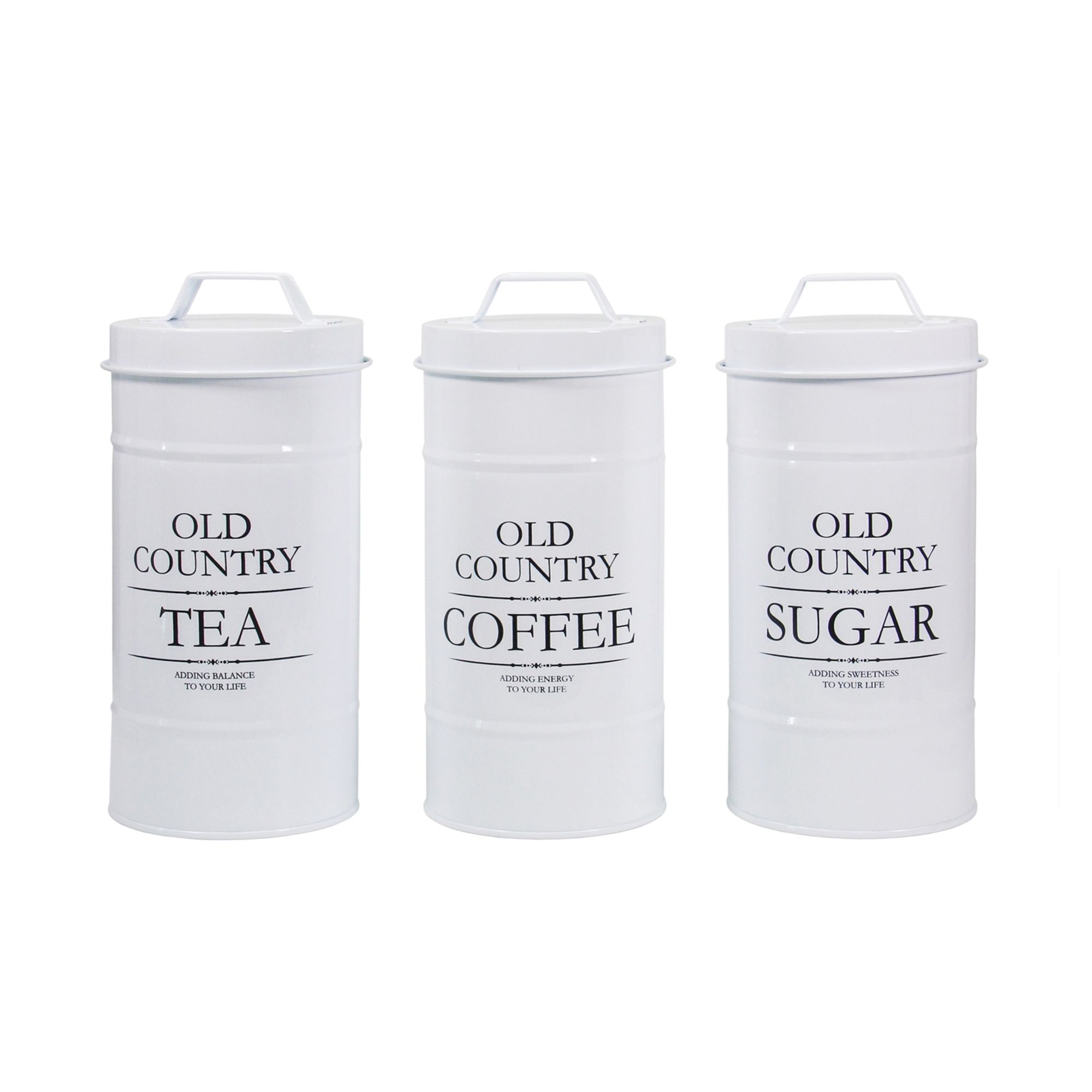 おしょ様。3個セット　ホワイト　アウトレット Neuetischkultur Vorratsdosen 3er-Set Landhaus Weiß kaufen