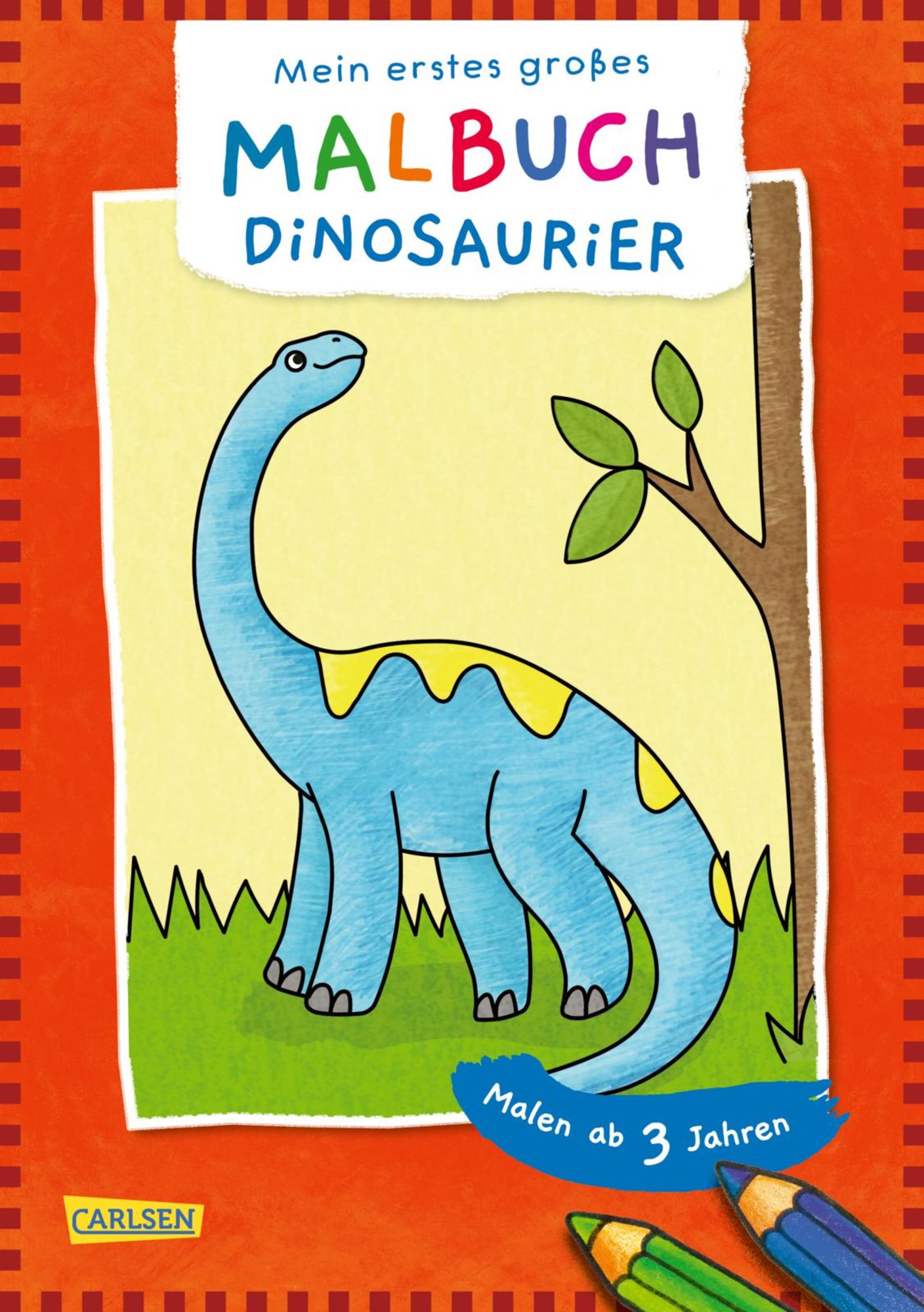 Ausmalbilder für Kita-Kinder: Mein erstes großes Malbuch: Dinosaurier