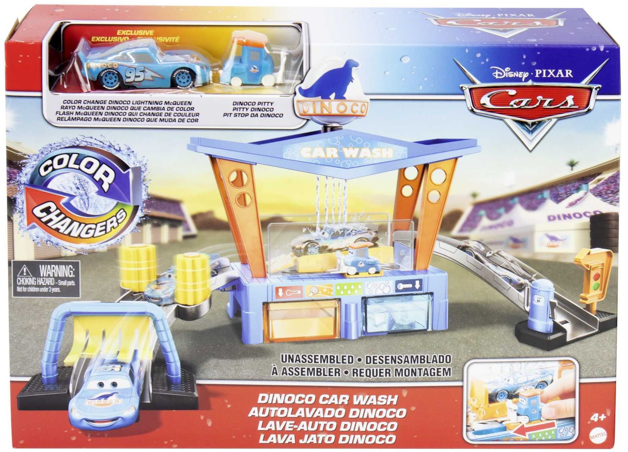 Mattel - Disney Pixar Cars Farbwechsel Dinoco Autowaschanlage' kaufen -  Spielwaren