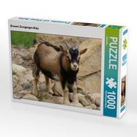 CALVENDO Puzzle 1000 Teile – „Braunes Zwergziegen Baby“, 64x48 Cm, Premium-Qualität Aus Europa, Für Puzzlefans Ab 14 Jahren
