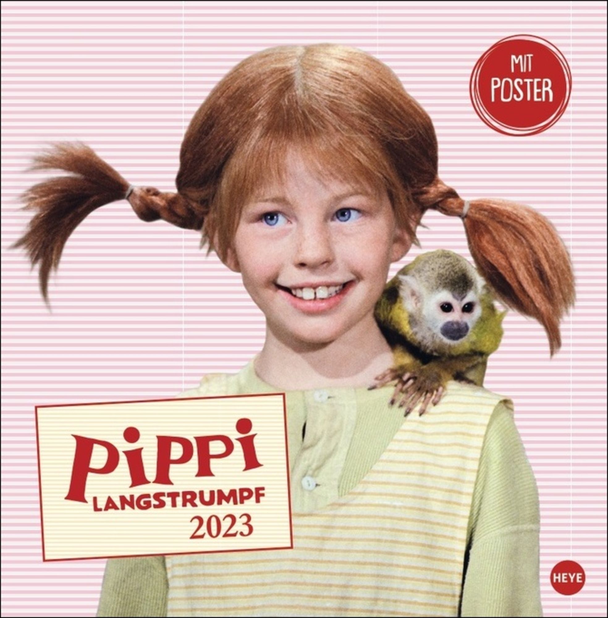 Pippi Langstrumpf Broschurkalender 2023. Szenen aus der beliebten