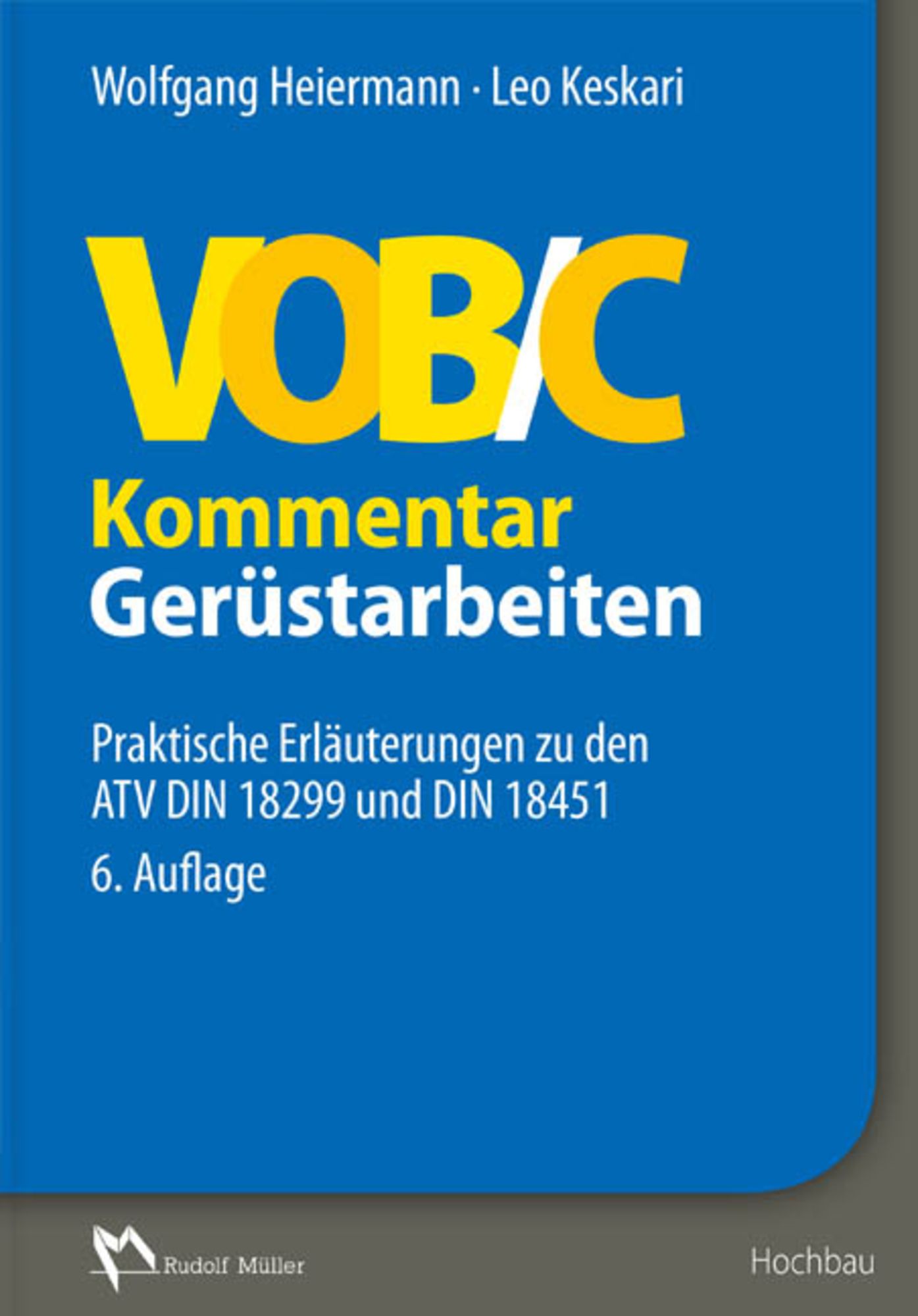 'VOB/C Kommentar – Gerüstarbeiten' Von 'Wolfgang Heiermann' - Buch ...