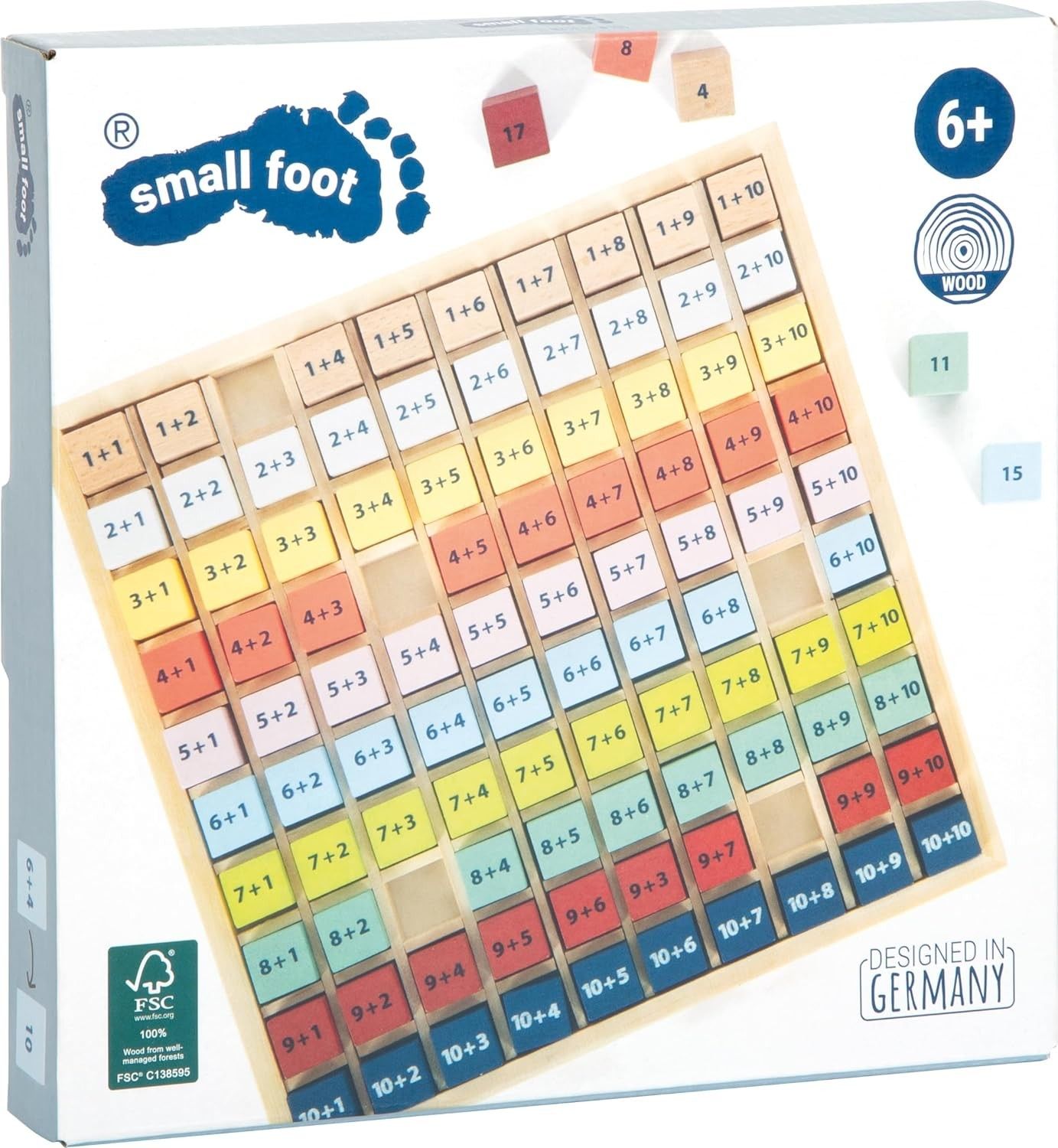 Small Foot Rechenstäbchen Educate - 19-teiliges Lernspiel Ab 6 Jahren