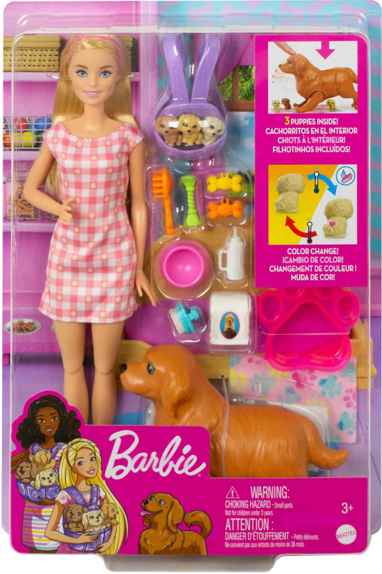Barbie - Barbie Puppe mit Hund und Welpen' kaufen - Spielwaren