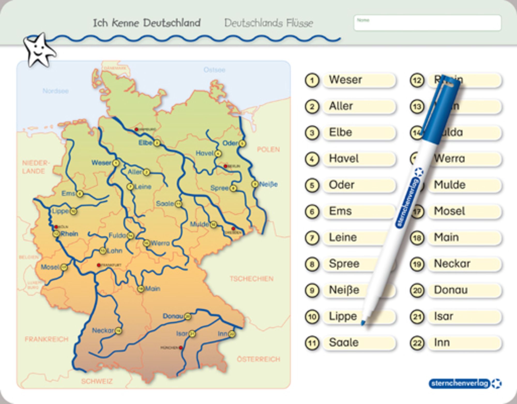 Ich kenne Deutschland - Deutschlands Flüsse - Grundschule Schulbuch -  978-3-939293-97-2