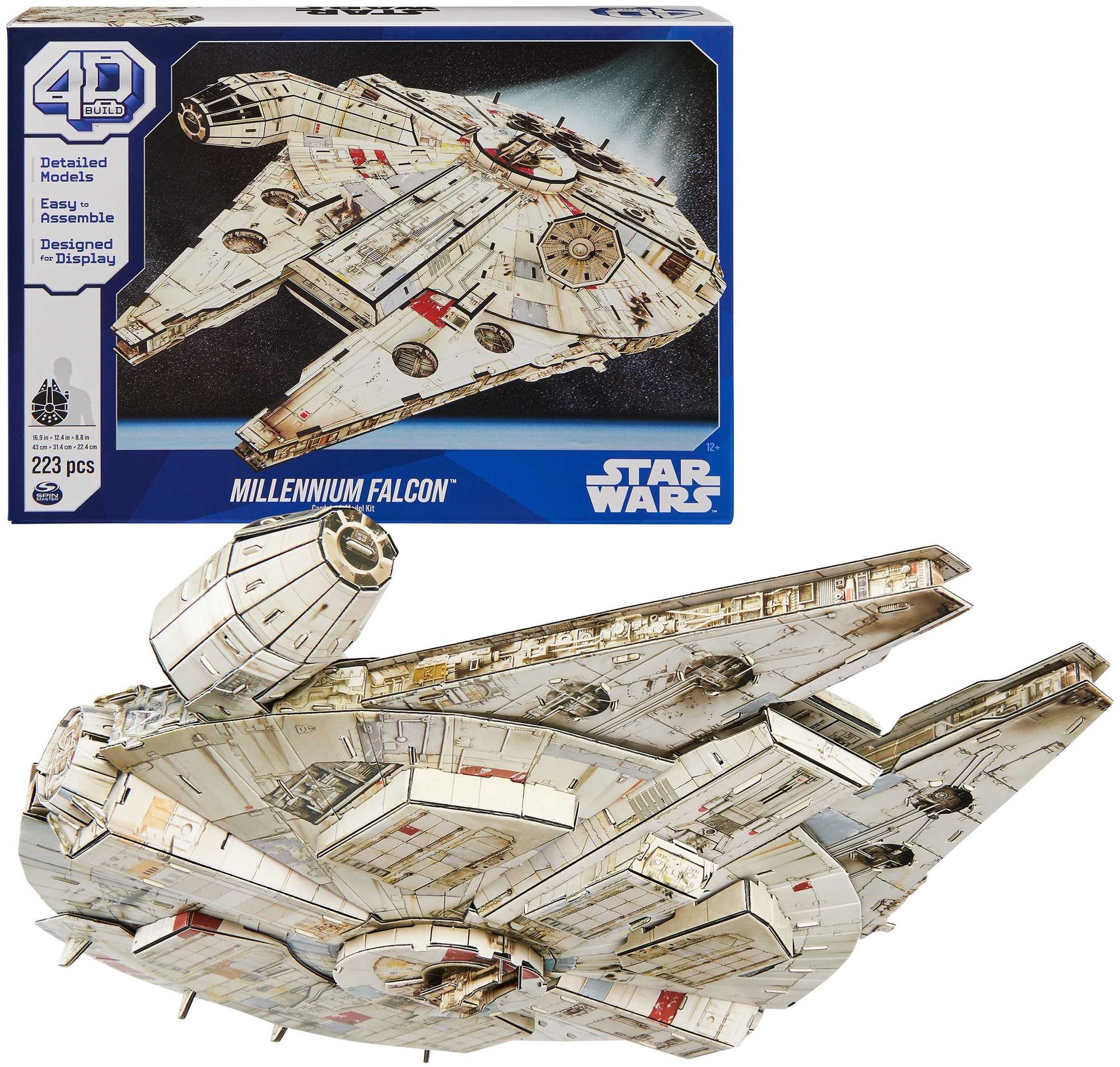 Spin Master - Star Wars - 4D Build - Millennium Falcon, 223 Teile