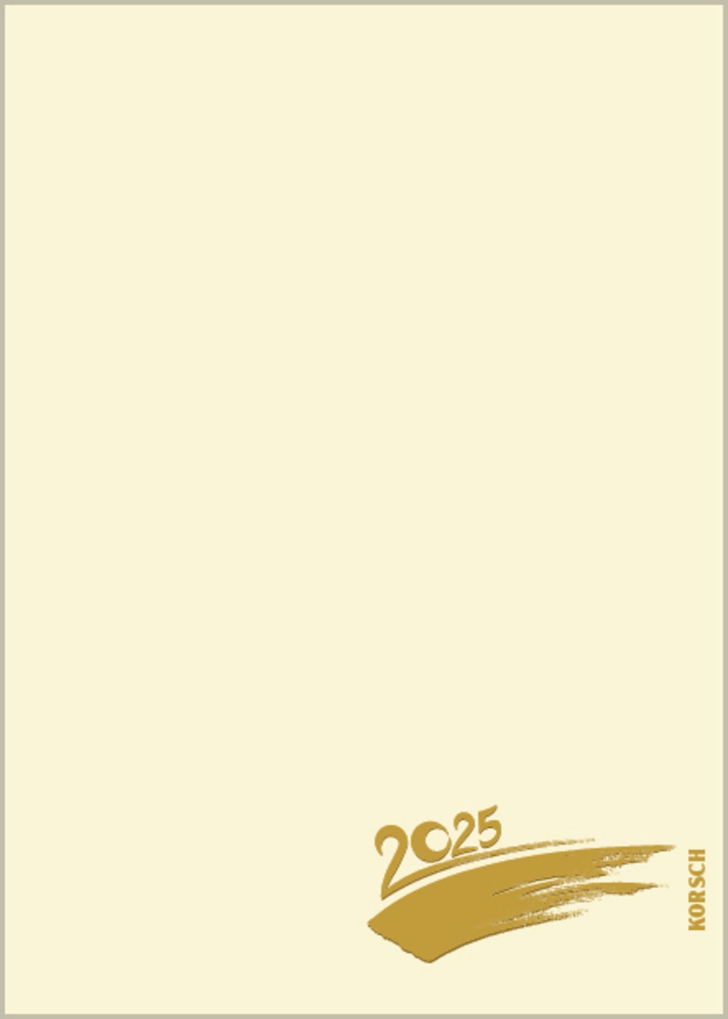 FotoMalenBasteln Bastelkalender A5 chamois 2025 Korsch Thalia