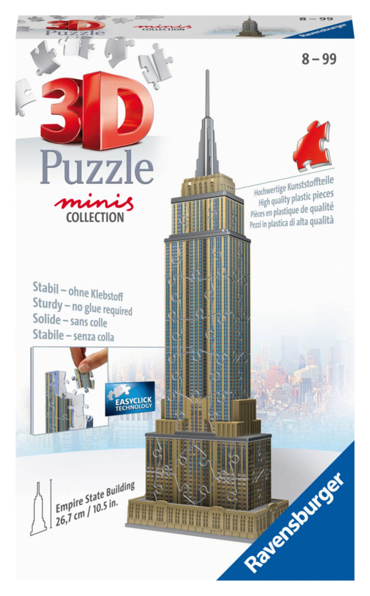 het is nutteloos Betsy Trotwood Monica 3D Puzzle Ravensburger Ravensburger 11271 - Mini Empire State Building - 54  Teile kaufen - Spielwaren | Thalia