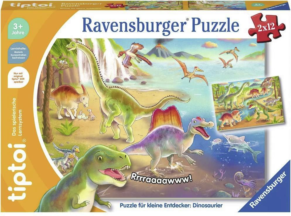 Ravensburger tiptoi Puzzle 00133 per Piccoli esploratori: Salvataggio, Puzzle per Bambini dai 3 Anni in su, per 1 Giocatore