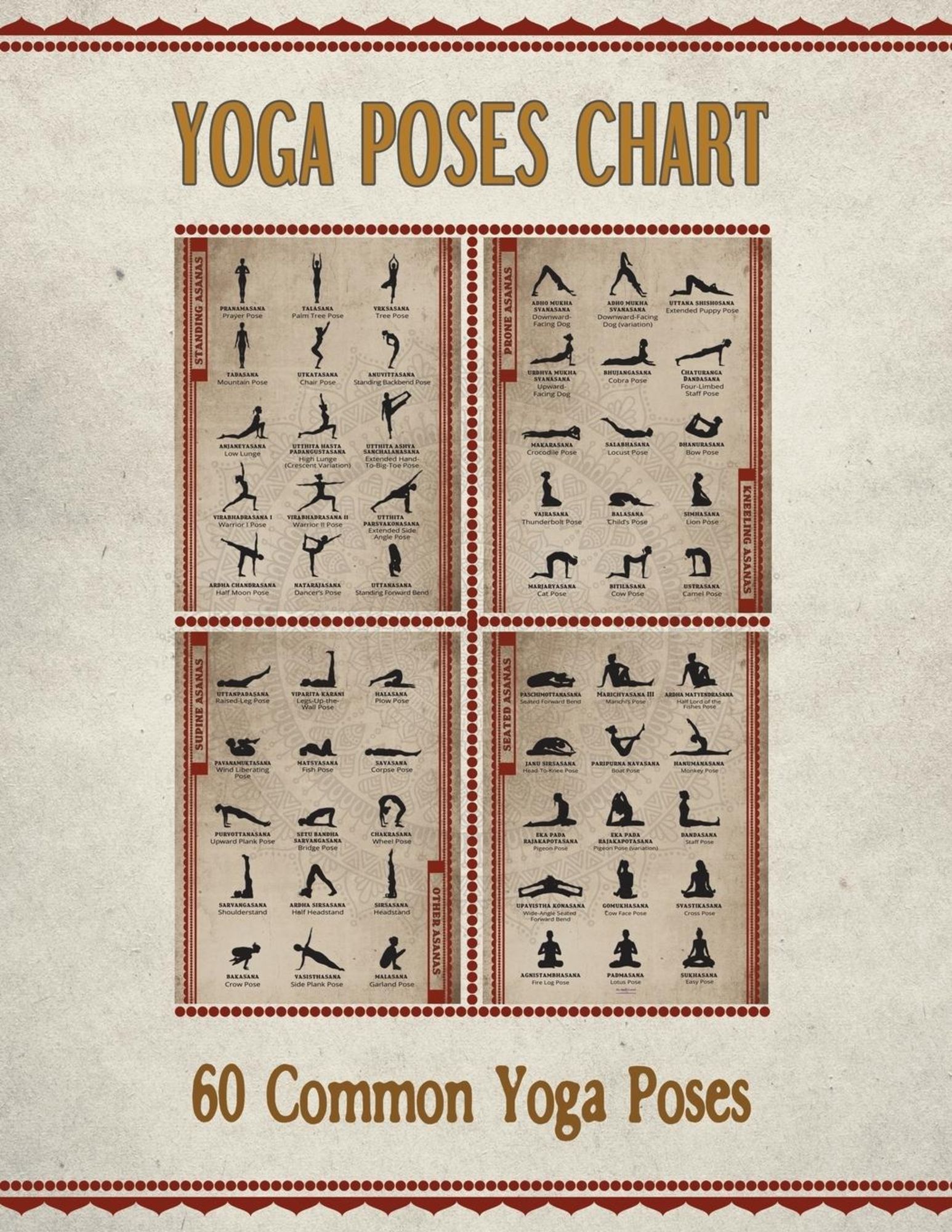 Yoga Sequence Calendar 2024 (Sanskrit) – Svejar Yoga Illustrations