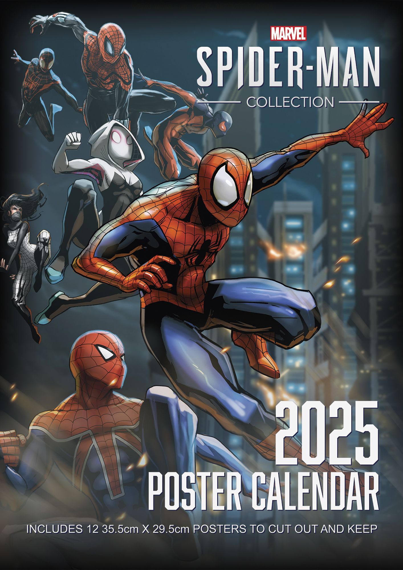 SpiderMan 2025 Wandkalender 30 x 42 cm Wandkalender Thalia