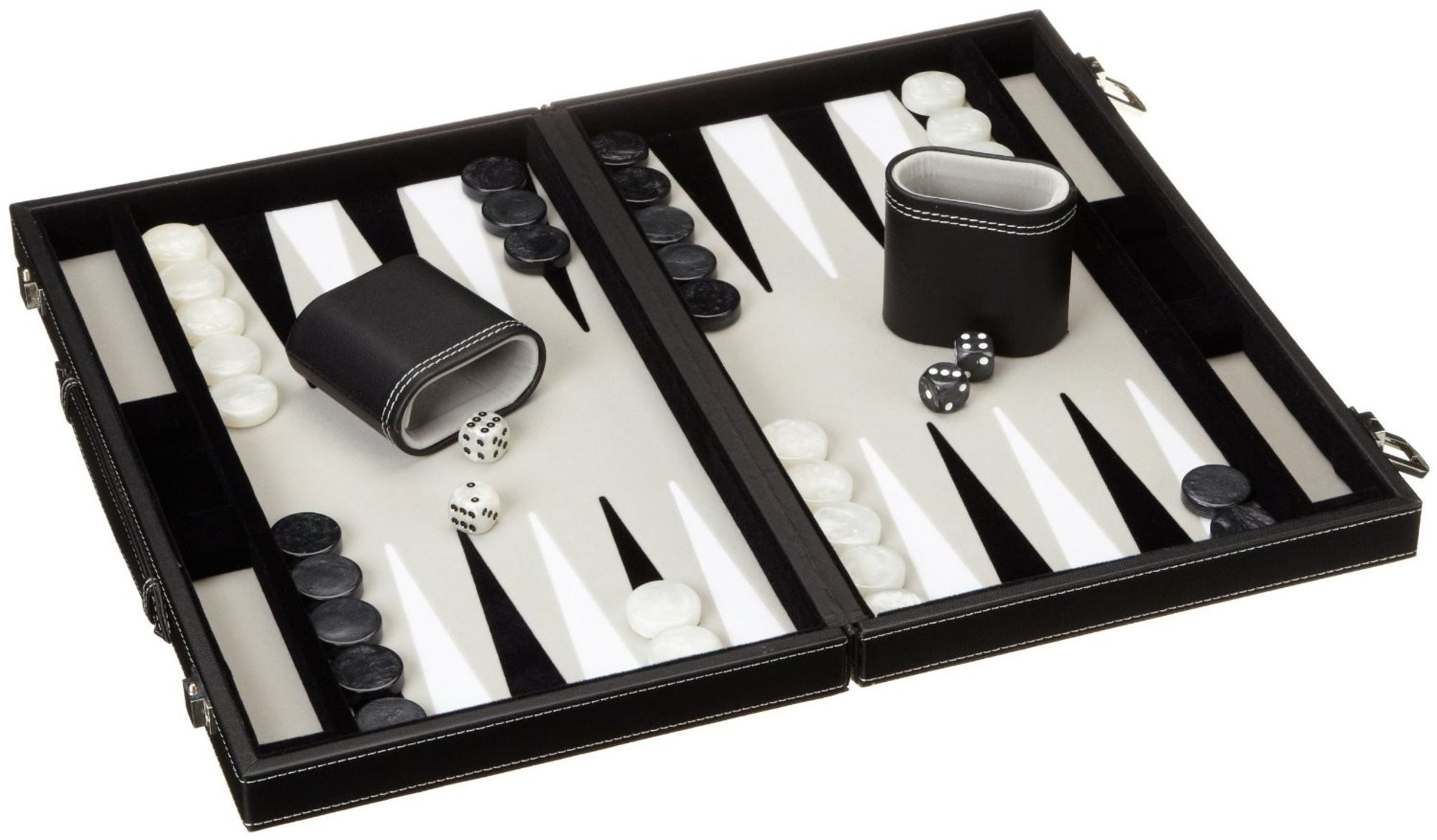 fluiten Reclame lening Philos 1731 - Backgammon Filzinlet grau-weiß-schwarz, medium, Koffer  Kunstleder kaufen - Spielwaren | Thalia