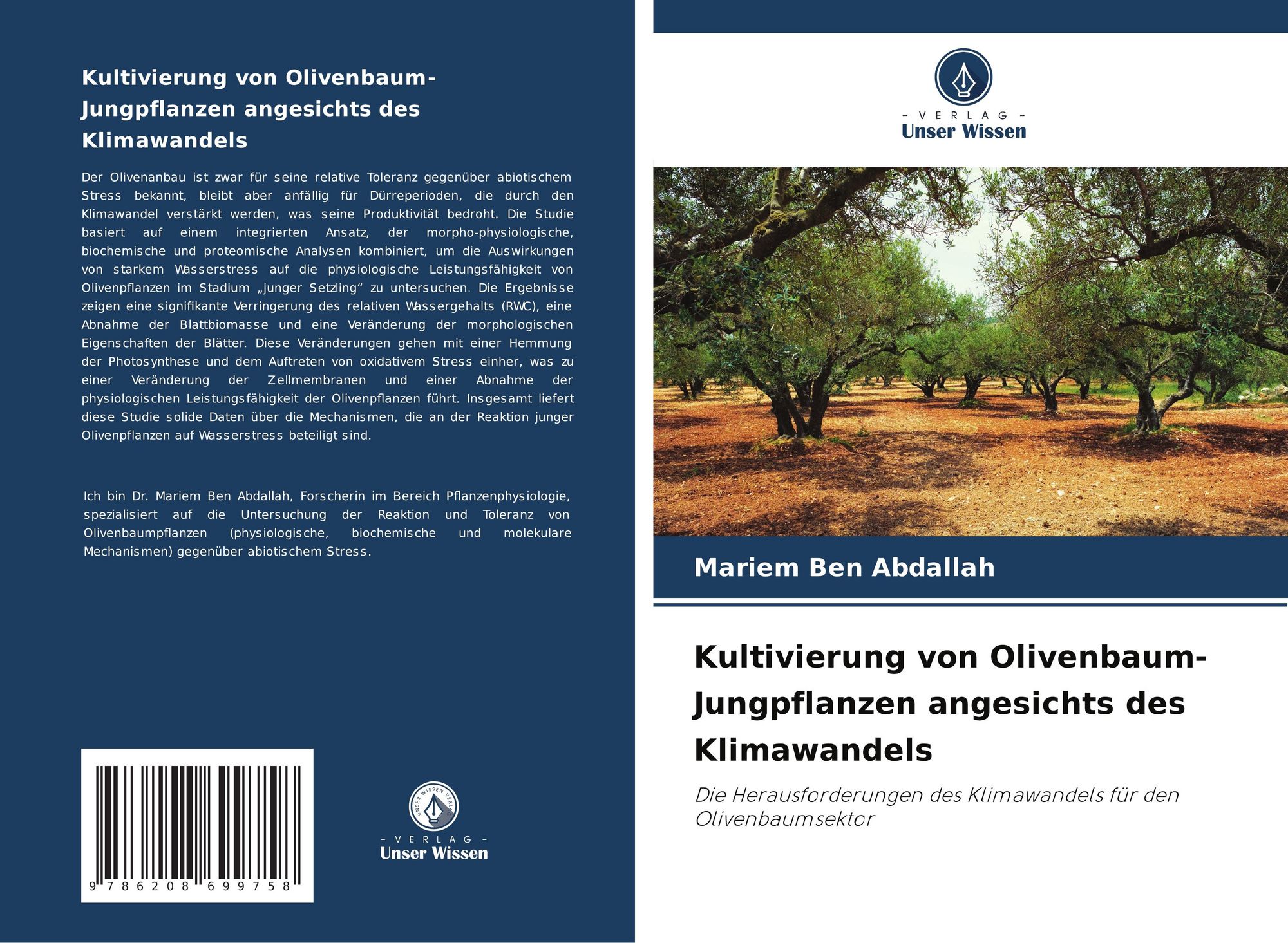 Kultivierung von Olivenbaum-Jungpflanzen angesichts des Klimawandels"  online kaufen