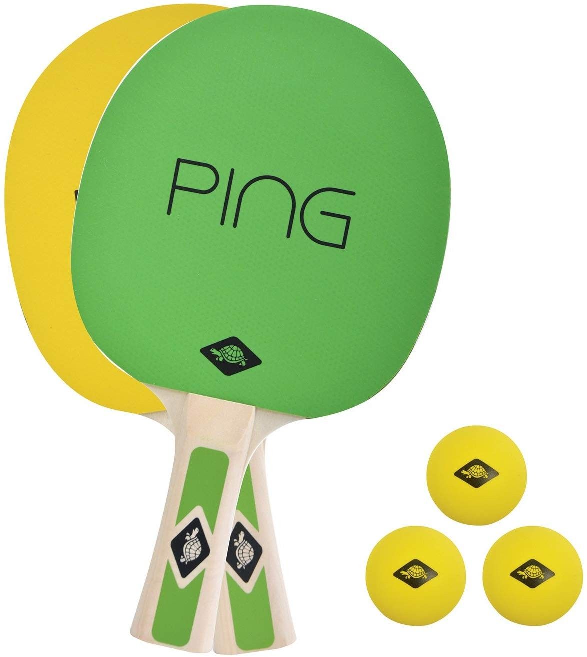 tischtennis spielzeug Donic-Schildkröt 788486 - Tischtennis-Set PING PONG, 1 Schläger, 3
